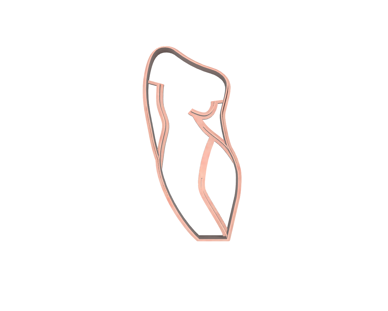 women shape 1 right side .png STL file WOMAN BODY SILHOUETTE CLAY CUTTER・3D printing design to download, carolina19ng