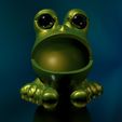 Frog-Man2.jpg Frog thread-eater bowl table garbage can