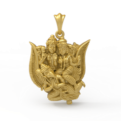vishnu-garuda-pendant-pic-1.png STL file Vishnu-garuda pendant・3D printer design to download