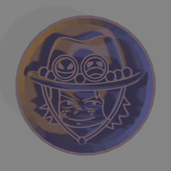 1.png Archivo STL Cortador Galleta Ace Chibi One Piece・Design para impresora 3D para descargar