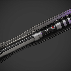 Lightsaber1Frontal.png Файл STL Звездные войны Дарт Реван фиолетовый световой меч для косплея・3D-печатная модель для загрузки