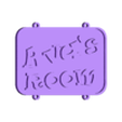 Ava with 4 Mounts.stl Ava's Room Sign - Includes desk stand, wall hanging points and door mounting points - Can be filled with Crafting Resin