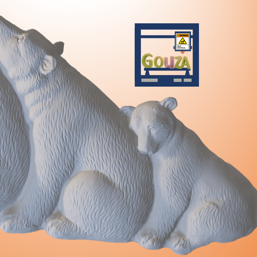2021-12-29-21_17_34-ppt20DF.pptm-Automatisch-wiederhergestellt-PowerPoint.png Download STL file Relaxed Bear Family • Design to 3D print, Gouza-Tech