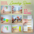 MINIATURE-Laundryl-Room-Furniture-Collection.png MINIATURE IKEA- and Electrolux-Inspired Laundry Room Miniature Furniture Collection | 11 Miniature Furniture Items