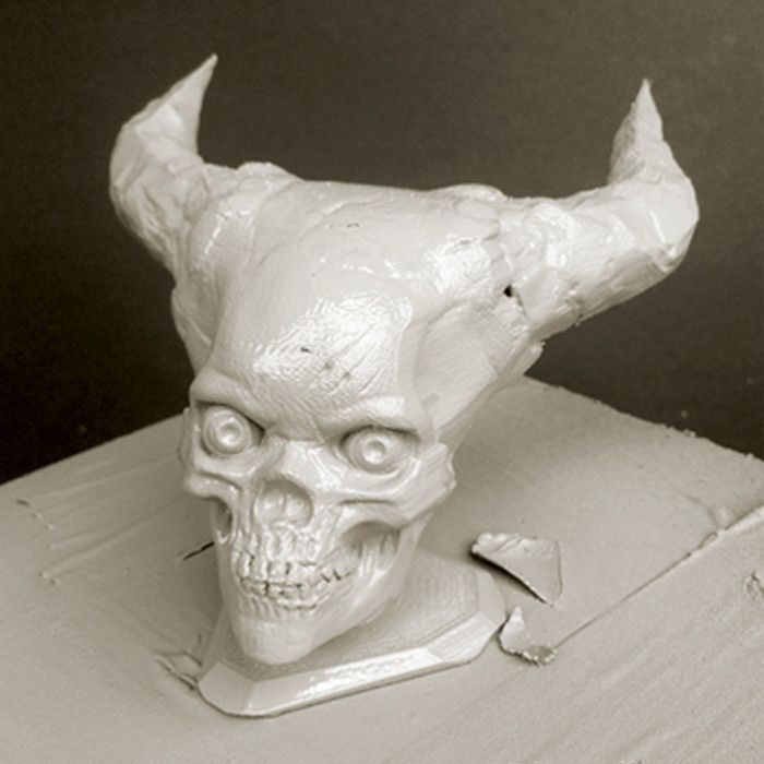 2.jpg Бесплатный STL файл Hell Skull・Шаблон для 3D-печати для загрузки, Sculptor