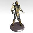Scorpion MK9 Statue 2020 by Pdesigner.jpg Mortal Kombat 9 Scorpion figure with MK Keychain