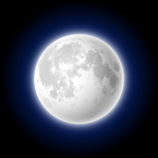 Night Light Lithophane for the moon 3D model