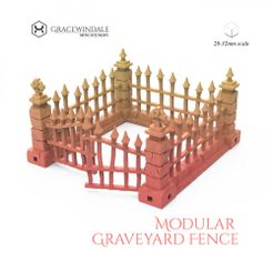 1000X1000-Gracewindale-fence.jpg Archivo STL Valla modular para cementerios・Objeto imprimible en 3D para descargar