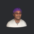 model-5.png Samuel L Jackson-bust/head/face ready for 3d printing