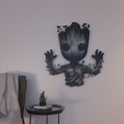 wall-art-6.png Baby Groot wall decoration 2d wall art Aesthethic