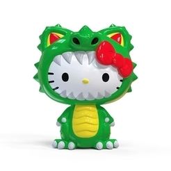 KR17310-HelloKitty-Green-Kaiju-36-Inch-Art-Giant-Fiberglass-Figure_01_280x420.jpg San Rio, dinosaur hello kitty, mimmy white, my melody, kuromi, toy