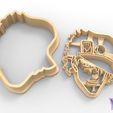 jotaro_kujo_up_2 -.jpg Jotaro Kujo from “JoJo's Bizarre Adventure” Cookie Cutter - STL file