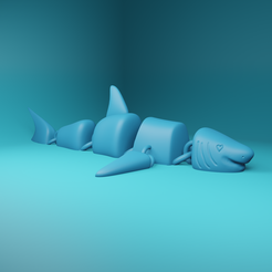 shark1.png Fichier STL gratuit REQUIN ARTICULÉ・Objet pour impression 3D à télécharger