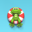 Cod113-Floating-Frog-1.png 3D file Floating Frog・3D printable model to download