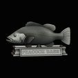 Peacock-Bass-statue-4-3-14.png FISH in motion Peacock bass (Cichla ocellaris) stone base for 3d printing