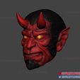 hellboy_mask_cosplay_3dprint_04.jpg Hellboy Mask Cosplay Halloween Full Face Helmet 3D print model