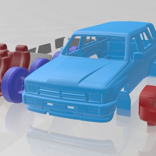 Toyota 4Runner 1986 – STL SUV Model with Separate Parts