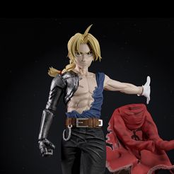wrweeg.jpg Fichier STL Edward Elric - Fullmetal Alchemist・Plan à imprimer en 3D à télécharger
