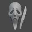 gfhgfhfg.png Scream Mask + Knife Cosplay