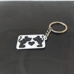 Real.jpeg Mickey Mouse and Minnie keychain