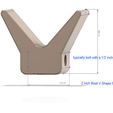 stopper_2in_v08 v2.png Bow stop yacht roller boat trailer 2 Inch for 3d print cnc