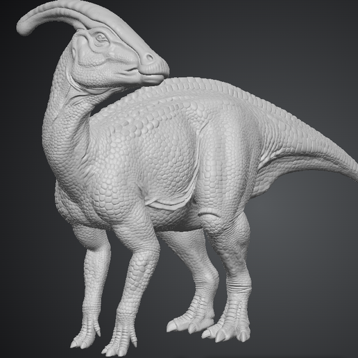 Parasaurolophus Model Collection  Living Specimen, Terrain Base and Carcass