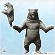 2.jpg Wild bear on feet (1) - Animal Savage Nature Circus Scuplture High-detailed