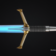 Medieval-Obi-Wan-Sword-Hilt.png Bartok Medieval Obi-Wan Ep 3 Lightsaber Sword - 3D Print Files