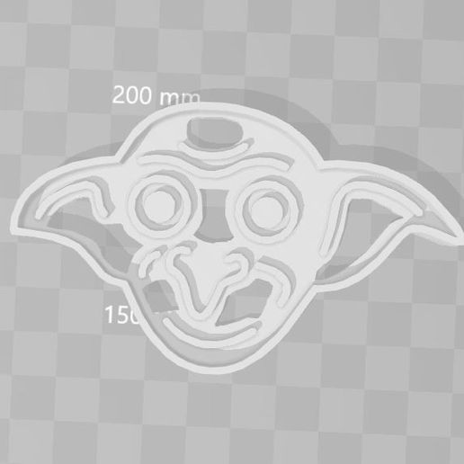Dobi Harry Potter cookie cutter - 3D model önizlemesi