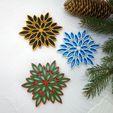 multicolor_snowflake.jpg Multicolor snowflake  3d printed quilling
