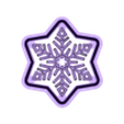 snowflake2 3.5cm.stl Резак для полимерной глины "Снежинка" - семь размеров