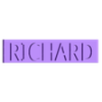 RICHARD.stl RICHARD letters