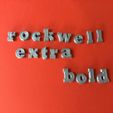 rockwellextramin11.jpg ROCKWELL EXTRA BOLD FONT LOWERCASE STL FILE