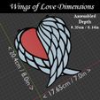 AngelHeart-Size.jpg Wings of Love - Angel Heart Suncatcher for Home & Garden