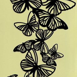 mockup.jpg Flying butterflies - Wall art