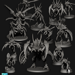 2022_07_All.png 3D file Hive Aliens・Model to download and 3D print