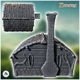4.jpg Round-door hobbit house with rounded roof and fireplace (16) - Medieval Middle Earth Age 28mm 15mm RPG Shire