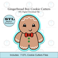 Etsy-Listing-Template-STL.png Gingerbread Boy Cookie Cutters | STL File