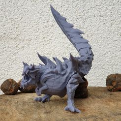 Glavenus.jpg STL-Datei Glavenus - Sword Tailed Dragon kostenlos herunterladen • Modell zum 3D-Drucken, AdamantArsenal