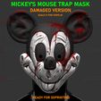 01.jpg Mickey Mouse Trap Mask - Damaged Version - Halloween Cosplay
