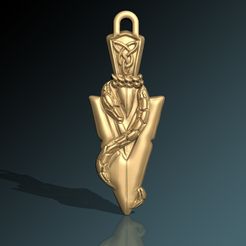 Arrowhead-Necklace-snake-pendant-01.jpg Arrowhead Necklace snake Pendant