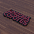 CoyotesName.png Arizona Coyotes Keychain