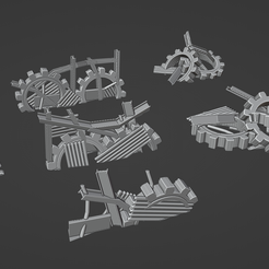 gearsterrain1.png 3D file Gears Terrain Pack・3D printable model to download