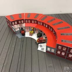 IMG_7400.jpg Download free STL file 1:87 HO scale train depot with turntable • 3D printing template, nenchev