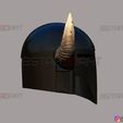 13.jpg Viking Mandalorian Helmet - Buffalo Horns - High Quality Model