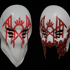 1.png Sleep Token Masks | Vessel mask | 3 MODELS SET 13 separate parts