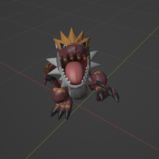 Screenshot-57.png Tyrantrum pokemon 3D print model