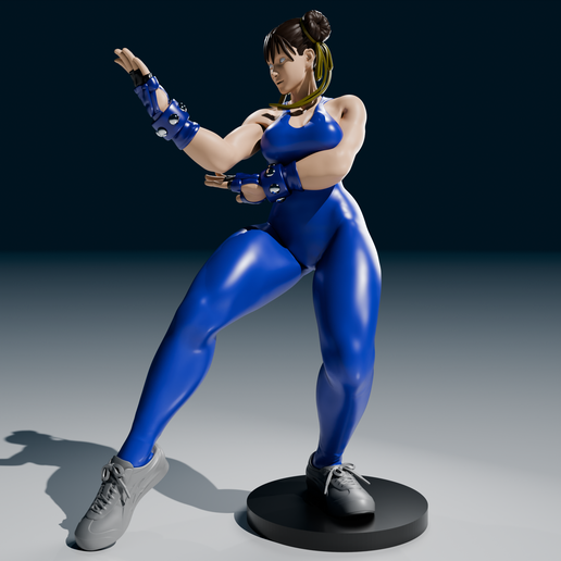 🎮 Chun-Li Figure Street Fighter・Archivo STL para Impresión 3D・Cults
