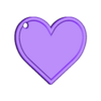 Heart Keychain.stl Llavero Corazón