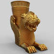 untitled.124.png Achaemenid Persian Lion Rhyton 3D print model